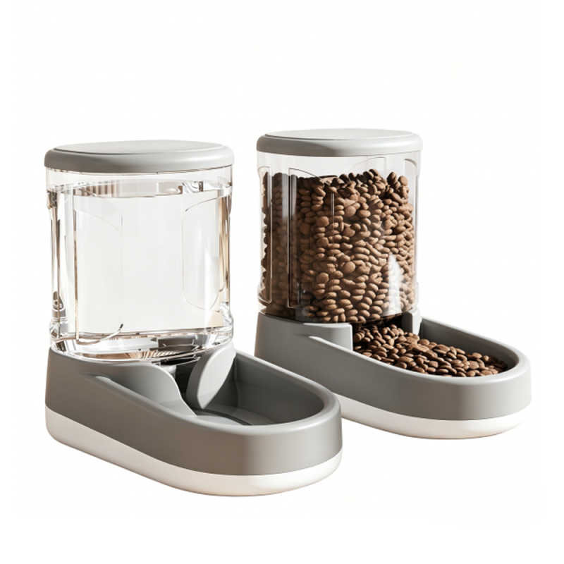 Pet Feeder and Water Dispenser Set Pet feeder and water dispenser set for cats and dogs