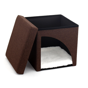 2-in-1 Foldable Pet House & Ottoman