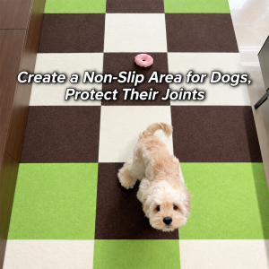 Non-Slip Modular Carpet Tiles for Dogs